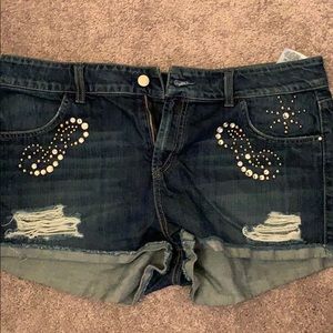 Guess rhinestone shorts